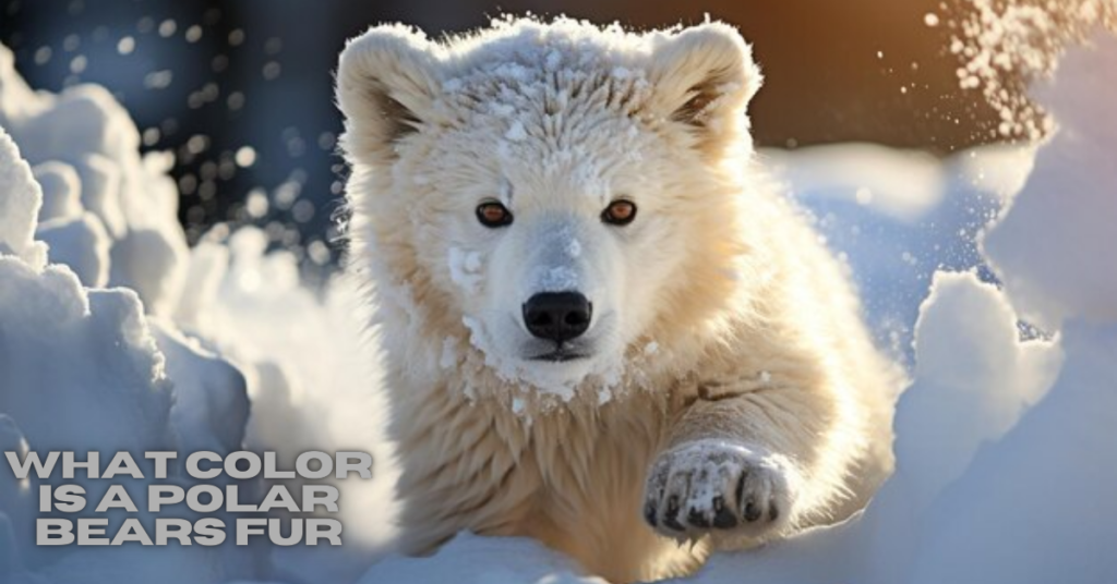 what color is a polar bears fur